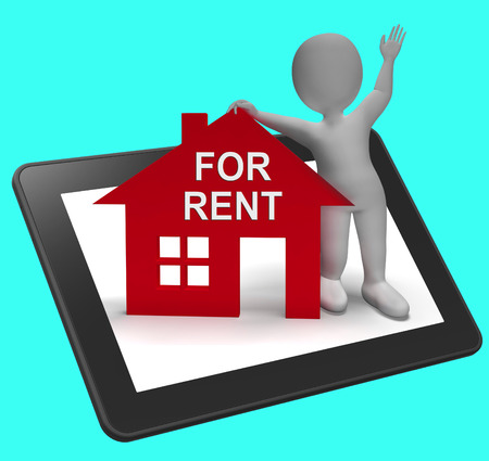 29060284-for-rent-house-tablet-showing-rental-or-lease-property